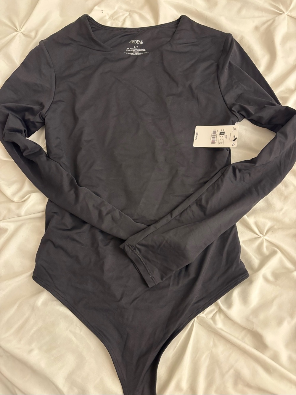 Ardene Grey Long Sleeve Bodysuit